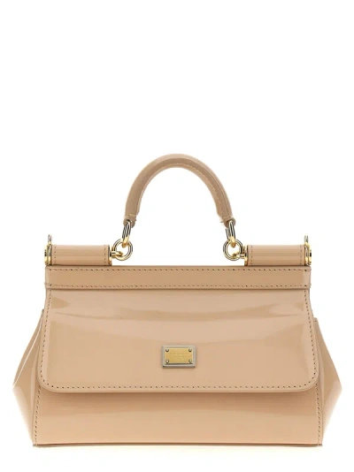 Dolce & Gabbana Sicily Hand Bags In Neutral
