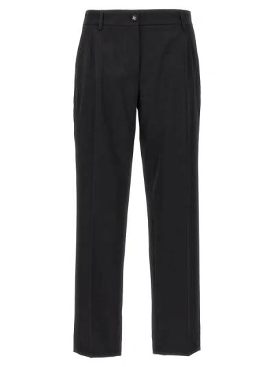 DOLCE & GABBANA WOOL CANVAS PANTS