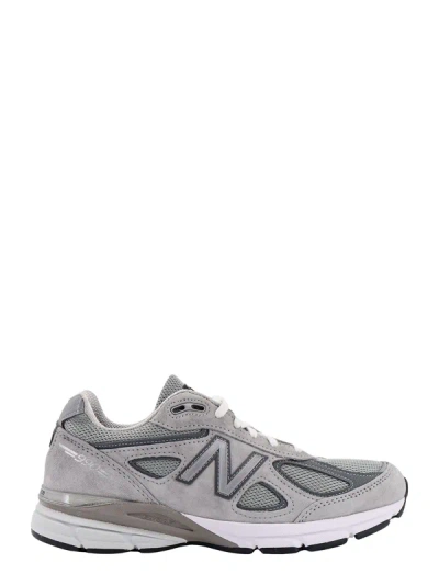 New Balance 990v4 Suede And Mesh Sneakers In Gray