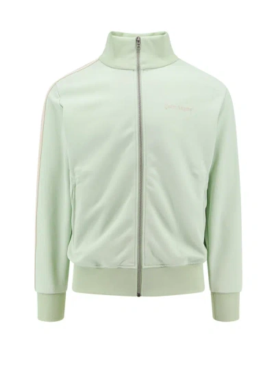 Palm Angels Classic Track Sweatshirt In Mint-off White