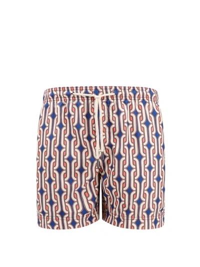Peninsula Recycled Nylon Swim Shorts With All-over Print In Multi