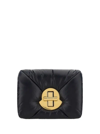 Moncler Mini Puf Crossbody Bag In Black