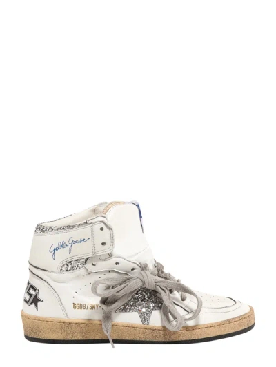 Golden Goose Leather Trainers With Used Effect In Multi