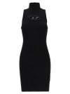 Diesel M-onerva Knitted Sleeveless Mini Dress In Black