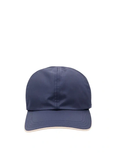 Kiton Nylon Hat In Blue