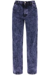 Marni Stonewashed Mid-rise Straight-leg Jeans In Purple