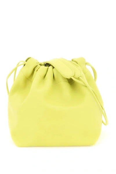 Jil Sander Dumpling Bucket Bag In Green