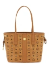 Mcm Printed Leather Medium Liz Shopping Bag In Brown