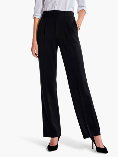 NIC + ZOE THE AVENUE WIDE LEG PLEATED PANT IN BLACK