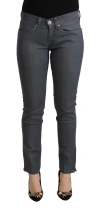 Levi's Gray Cotton Low Waist Skinny Denim Jeans In Grey