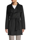 T TAHARI ELLA COAT BLACK