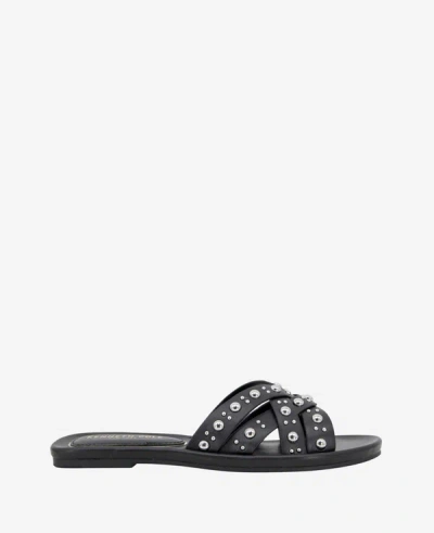 Kenneth Cole Jula Flat Slide Sandal In Black