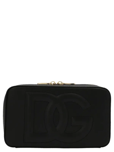 Dolce & Gabbana Logo Crossbody Bag In Black