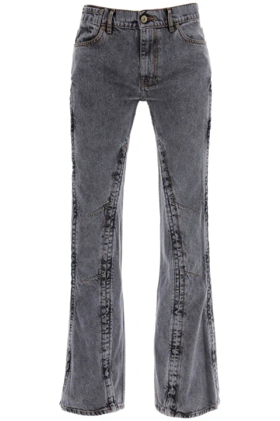 Y/PROJECT HOOK AND EYE FLARED JEANS
