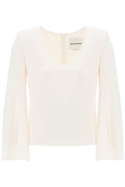 Roland Mouret Cady Blouse In White