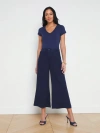 L AGENCE HENDERSON LINEN CROPPED PANT