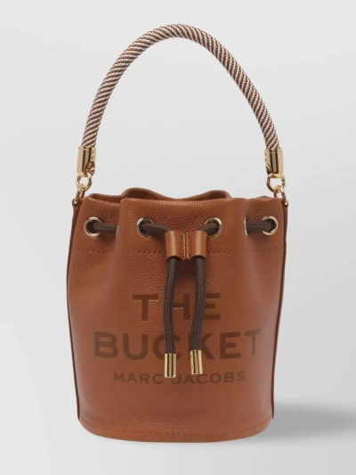 Marc Jacobs The Bucket Leather Drawstring Tote In Brown