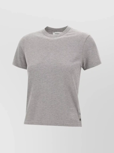 Thom Browne T-shirt With Logo In Grey