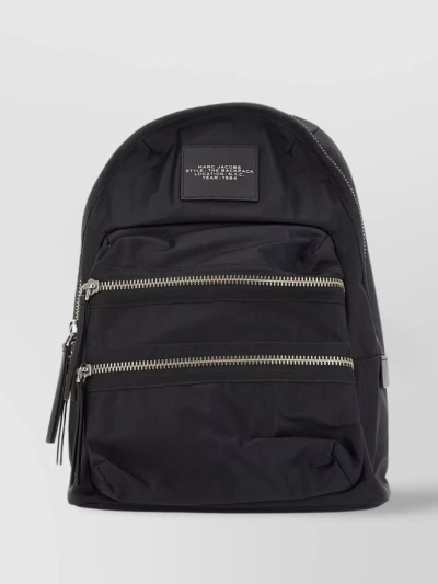 Marc Jacobs The Biker Logo-patch Backpack In Black