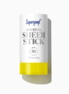 Supergoop Mineral Sheer Stick Spf 30 Sunscreen 0.70 Oz. !