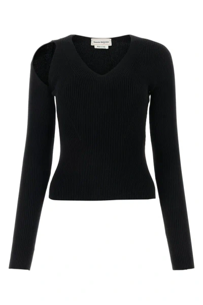 Alexander Mcqueen Sweater In Nero