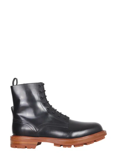 Alexander Mcqueen Mens Black Leather Ankle Boots
