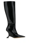 Bottega Veneta Rocket Sculptural Knee High Boots In Black