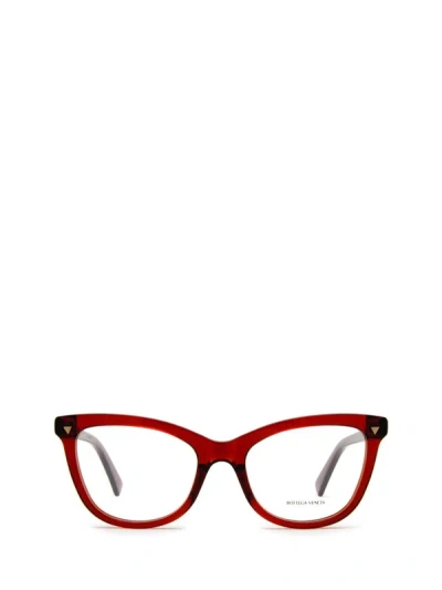 Bottega Veneta Eyeglasses In Burgundy