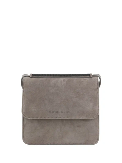 Brunello Cucinelli Shoulder Bags In Pietra Serena