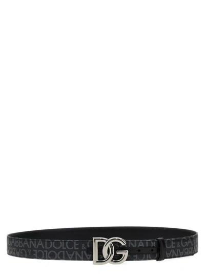 Dolce & Gabbana Dg Belt In Black