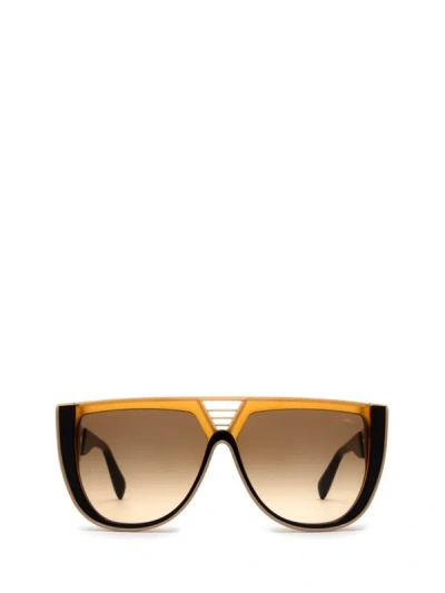 Cazal Sunglasses In Amber - Chocolate