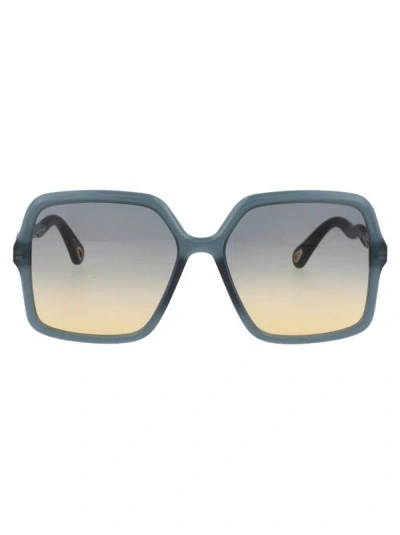 Chloé Zelie 58mm Square Sunglasses In Gris