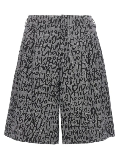 COMME DES GARÇONS HOMME DEUX COMME DES GARÇONS HOMME PLUS ALL OVER PRINT BRMUDA SHORTS