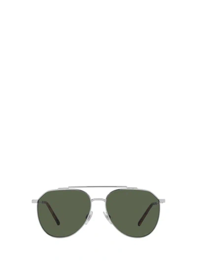 Dolce & Gabbana Eyewear Aviator Sunglasses In Silver