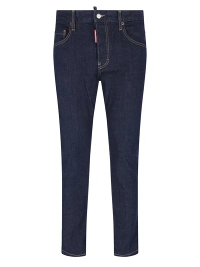 Dsquared2 Tapered-leg Jeans In Blue