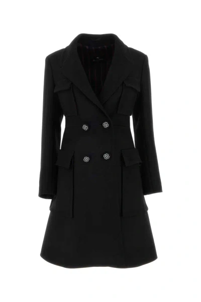 Etro Coats In Black