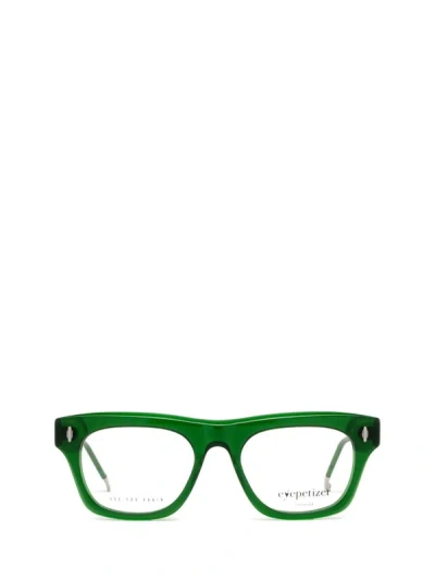 Eyepetizer Eyeglasses In Transparent Green