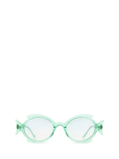 Eyepetizer Shellie Transparent Green Sunglasses