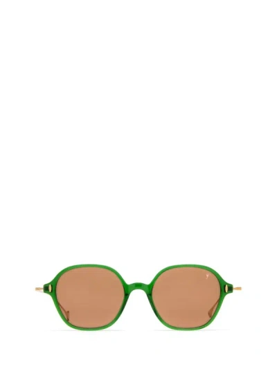 Eyepetizer Sunglasses In Transparent Green