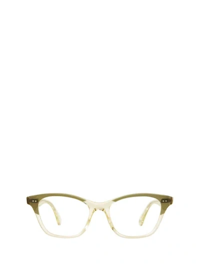Garrett Leight Eyeglasses In Olive Laminate