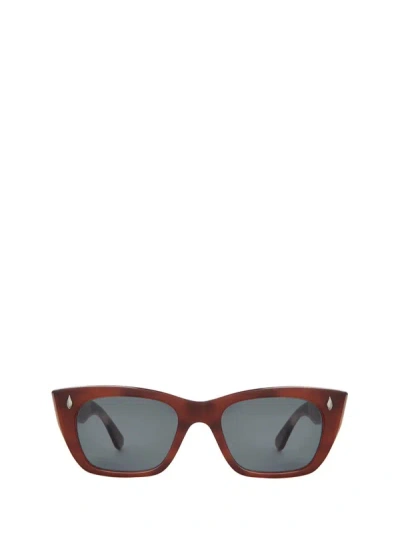 Garrett Leight Sunglasses In Vintage Burnt Tortoise