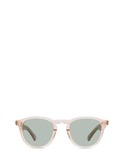 Garrett Leight Sunglasses In Pink Crystal/veridian