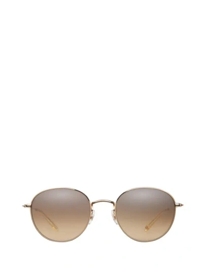 Garrett Leight Paloma M Sun Gold-pure Glass/semi-flat Brown Layered Mirror Sunglasses