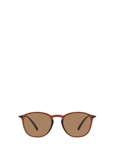 Giorgio Armani Sunglasses In Transparent Brown