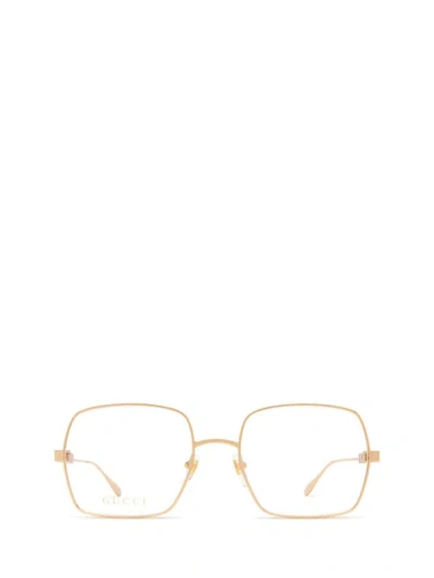 Gucci Eyewear Eyeglasses In Gold
