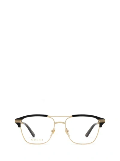 Gucci Eyewear Eyeglasses In Gold