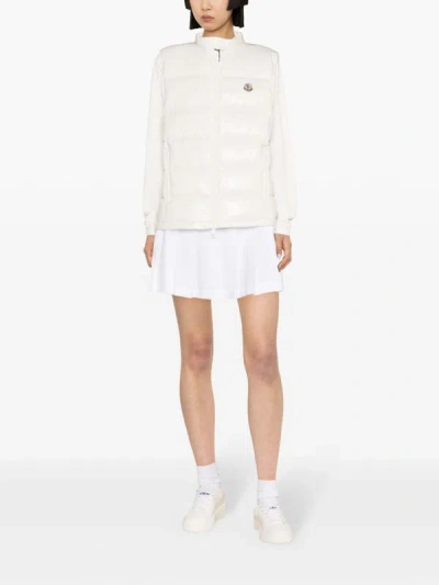 Moncler Coats In White