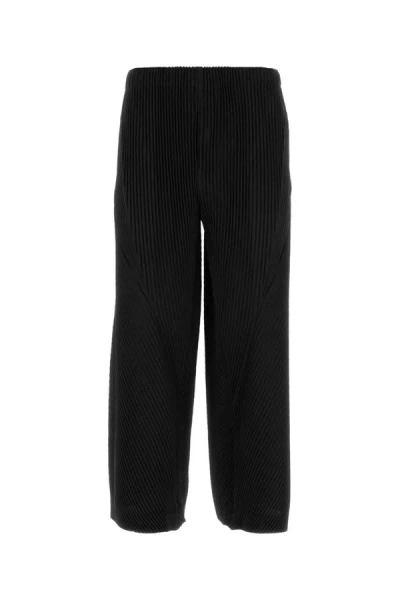 Issey Miyake Homme Plissé  Pleated Trousers In Black