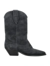 Isabel Marant Duerto Leather Boots In Gray