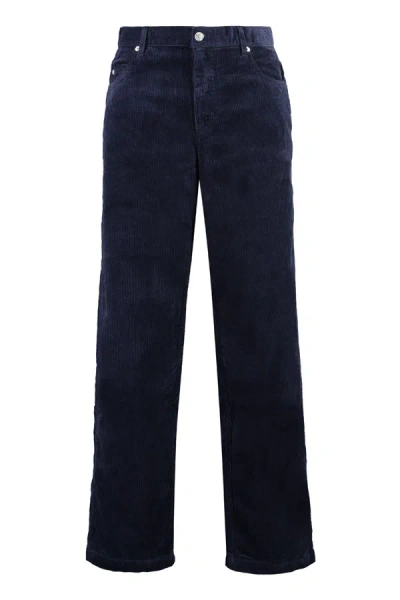 Isabel Marant Jorje Corduroy Trousers In Blue